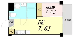 大阪府大阪市東成区中本2丁目【マンション】の間取り