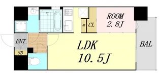 大阪府大阪市西区本田2丁目【マンション】の間取り