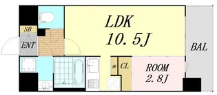 大阪府大阪市西区本田2丁目【マンション】の間取り