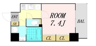 大阪府大阪市福島区海老江2丁目【マンション】の間取り
