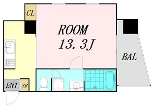 オンコート九条【2階】の間取り