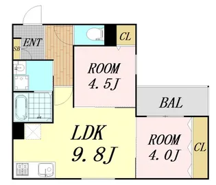 REGALO吹田【2階】の間取り