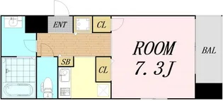 ダイドーメゾン大阪堂島【7階】の間取り