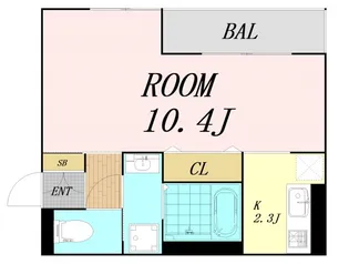 アムール姫島【1階】の間取り