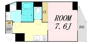 モンサンミッシェル北浜【5階】の間取り