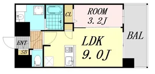 大阪府大阪市東成区東今里2丁目【マンション】の間取り
