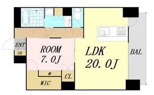 アマデウス北堀江【6階】の間取り