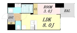 セレニテ日本橋エクラ【12階】の間取り