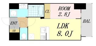 セレニテ日本橋エクラ【6階】の間取り