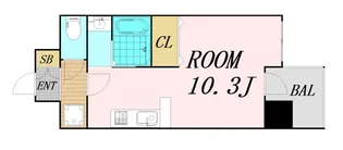 エグゼリエみなと通り【2階】の間取り