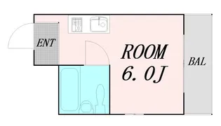ダイドーメゾン上新庄【3階】の間取り