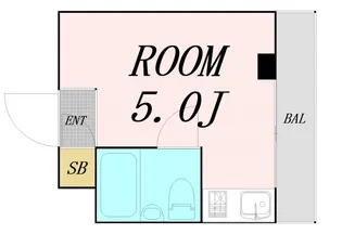 シャトー福島【5階】の間取り