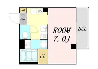大阪府大阪市旭区赤川4丁目【マンション】の間取り