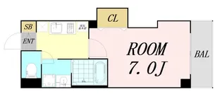 大阪府大阪市旭区赤川4丁目【マンション】の間取り