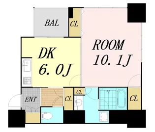 アルグラッド ザ・タワー心斎橋【5階】の間取り