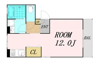 セジュール谷町六丁目【3階】の間取り