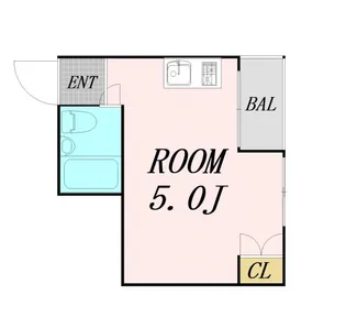 ビアリッツ中村【5階】の間取り