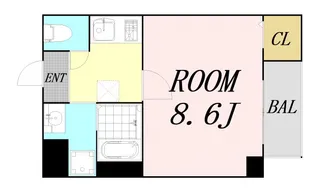 ソリティア桃谷【3階】の間取り