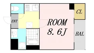 大阪府大阪市生野区桃谷3丁目【マンション】の間取り