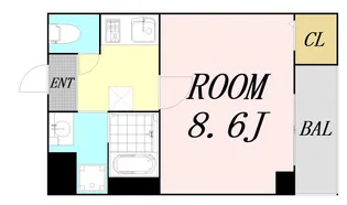 大阪府大阪市生野区桃谷3丁目【マンション】の間取り