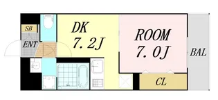 グランMコート新大阪 【5階】の間取り