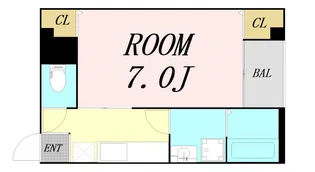 大阪府大阪市西淀川区姫里1丁目【マンション】の間取り