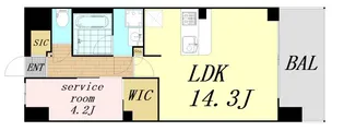スプランディッド梅田グランノース【4階】の間取り