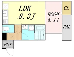 ジラフ吹田内本町【2階】の間取り