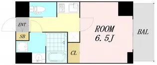ララプレイス京町堀プロムナード【2階】の間取り