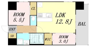 スプランディッドライズ新大阪ノース【4階】の間取り