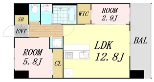 スプランディッドライズ新大阪ノース【7階】の間取り