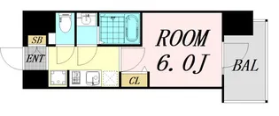 プレサンス深江橋ラヴィゲート【4階】の間取り