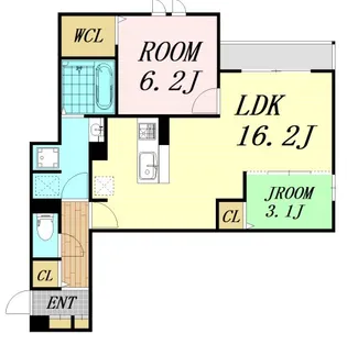 geach永田【1階】の間取り