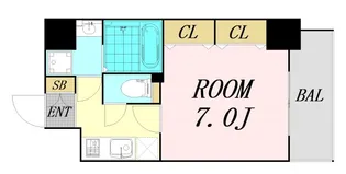 大阪府大阪市福島区海老江2丁目【マンション】の間取り