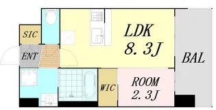 セレニテ江坂エクラ【3階】の間取り