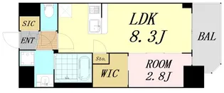 1LDKの間取り画像