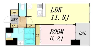 大阪府大阪市天王寺区東上町【マンション】の間取り