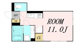 アヴェルラ京橋【1階】の間取り