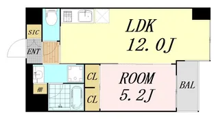 1LDKの間取り画像