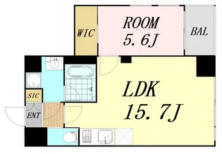 プレジオ長田【3階】の間取り