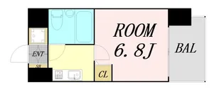 CLASS HILLS 難波南【10階】の間取り
