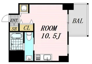 大阪府大阪市淀川区新高4丁目【マンション】の間取り