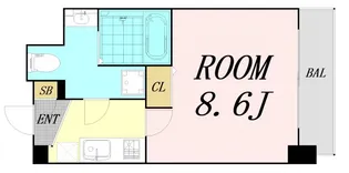 SERENiTE日本橋SUD【7階】の間取り
