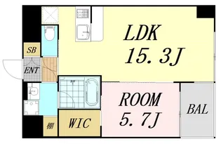 プレジオ長田【6階】の間取り