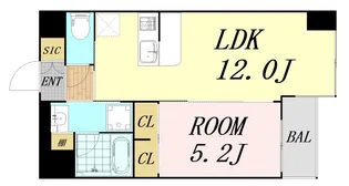 大阪府東大阪市長田中1丁目【マンション】の間取り