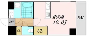 大阪府大阪市北区長柄中3丁目【マンション】の間取り