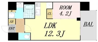 大阪府大阪市淀川区木川西2丁目【マンション】の間取り