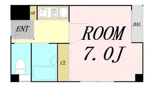 大阪府大阪市西区土佐堀1丁目【マンション】の間取り