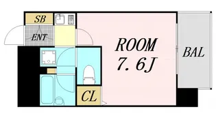 大阪府大阪市淀川区東三国4丁目【マンション】の間取り