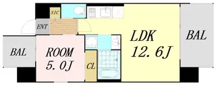 プレジオ三国EURO【7階】の間取り